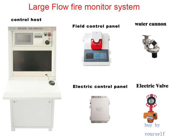 Alta pressão automática de controle remoto do monitor do fogo para a engenharia de combate 0.8MPa