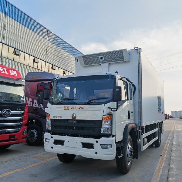 HOWO Thermoking Refrigerated Van Freezer , Refrigerated Transport Truck