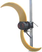 QDT pompe à mélangeur submersible à basse vitesse hélice à débit avec réducteur en acier inoxydable en fonte