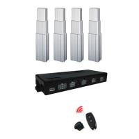 mudanza de elevación de las columnas 25A 4 síncrona por las cubiertas de Automatic Swim Spa del control remoto