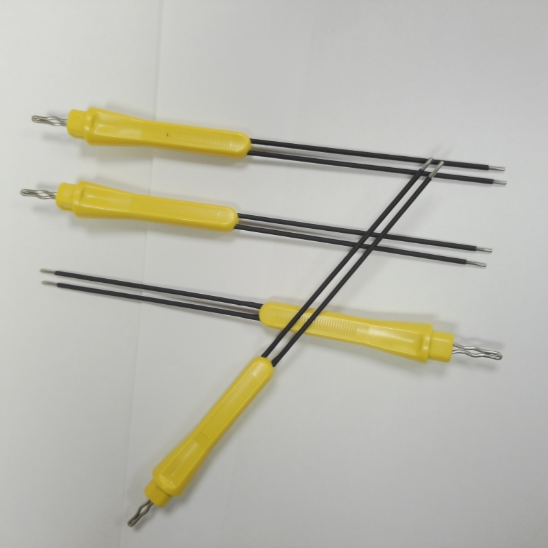 304 Stainless Steel Bipolar Needle Electrode Plastic Slip Resistant