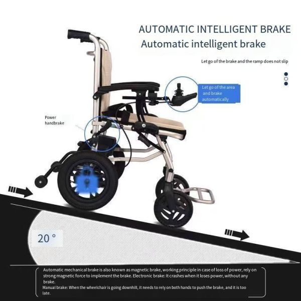 Design Electric Wheelchair for Disabled Travelers Foldable Portable and Airplane-Friendly
