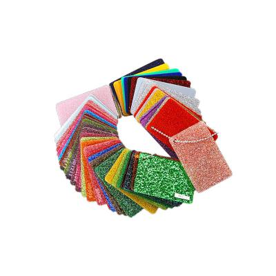 ISO9001 Color Red Silver Glitter Acrylic Sheet Golden 2mm Custom