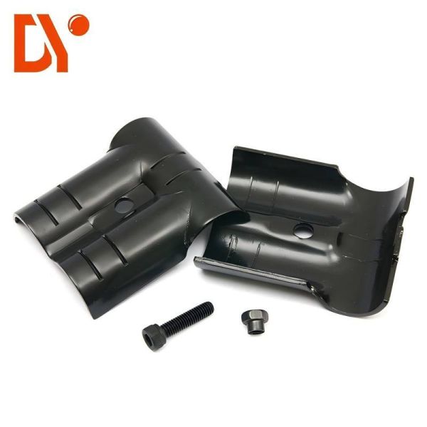 HJ-14 Black Electrophoresis Metal Lean Pipe Joint in 2.3MM Thickness for Tube Warehouse Rack