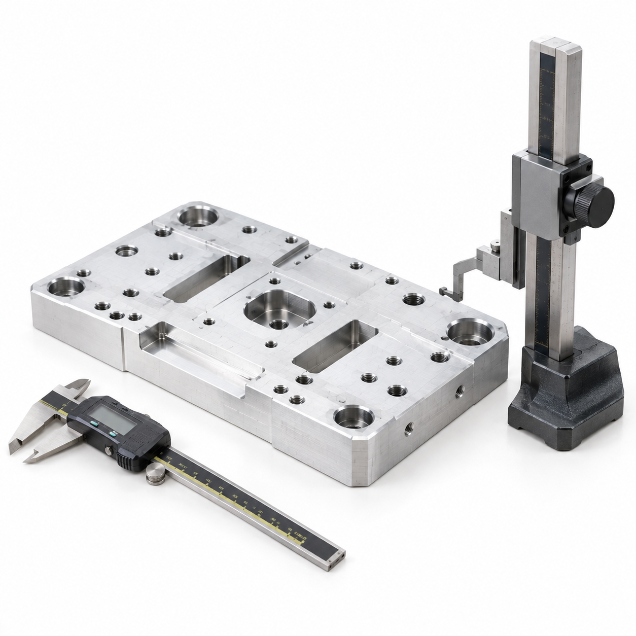 Custom CNC Machined Aluminum Automation Parts Precision Fixture Components and Sensor Mounts