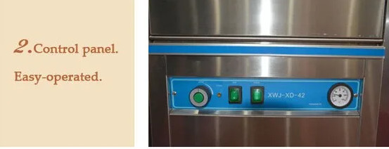 OEM 12l Посудомойка Коммерческая стеклянная посудомоечная машина