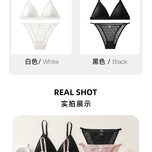 Women Lingerie Set Wholesale of High Quality S M L Sizes Women Bra and Brief Sets Triangular Cup Women Underwear Set