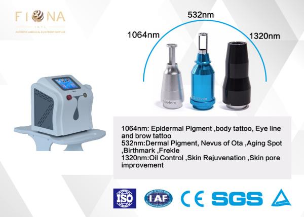 6 * 140mm Lamp Laser Tattoo Removal Machine 532nm Easy Operation CE Certification