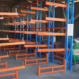 Heavy Duty Cantilever Rack for Industrial Storage Blue Orange