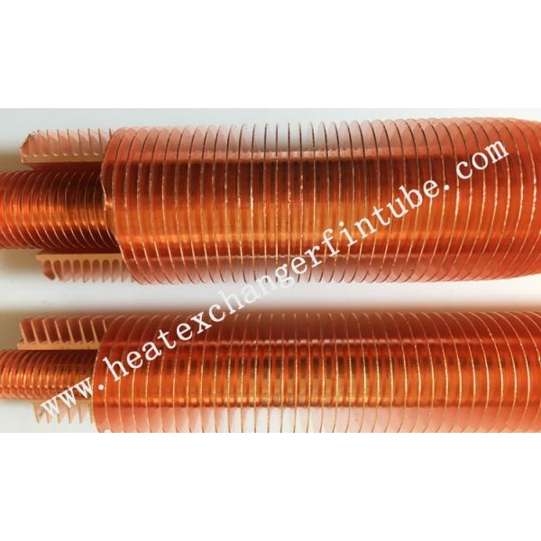 Extruded High Copper Radiator Finned Tubes With 10.5mm Fin Height