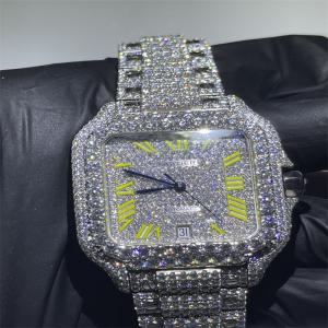 O laboratório sem conflitos Diamond Watch VVS congelou para fora da moldura do