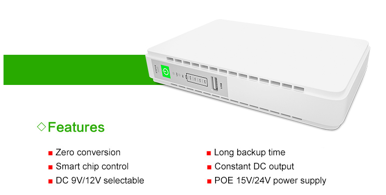 Электропитание UPS POE 431P 17W мини для телефона модема и маршрутизатора Wifi беспроводного