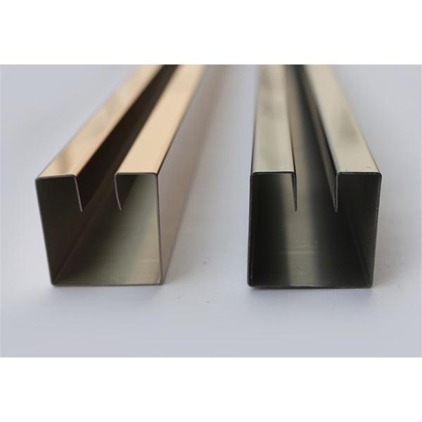 304 316 Stainless Steel Tile Trim Interior Decorative 304 Grade Tile Profiles Titanium Trim