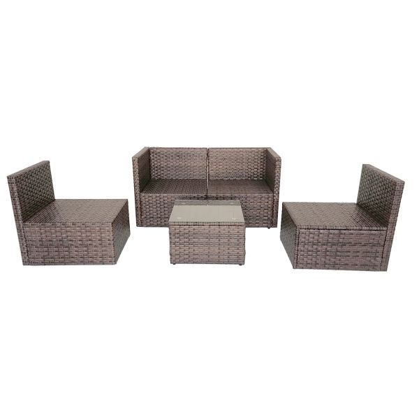 Mini Size Cheap Price Metal Frames High Quality Wicker Leisure Conversation Garden Furniture