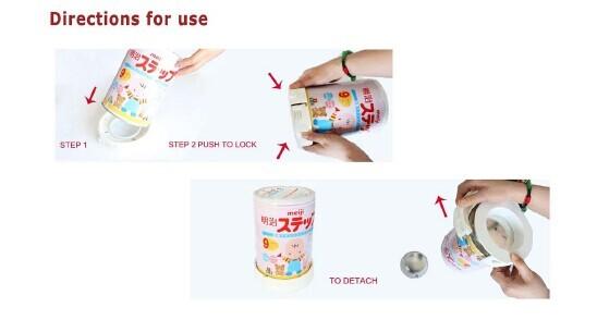 SM005 CanGripEAS Security Milk Tag AM/RF Milk Can Base Anti Theft For Powdered Milk