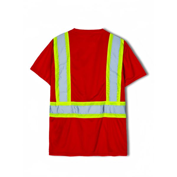Luminous Safety T-shirts- lightweight moisture wicking breathable 100% Polyester