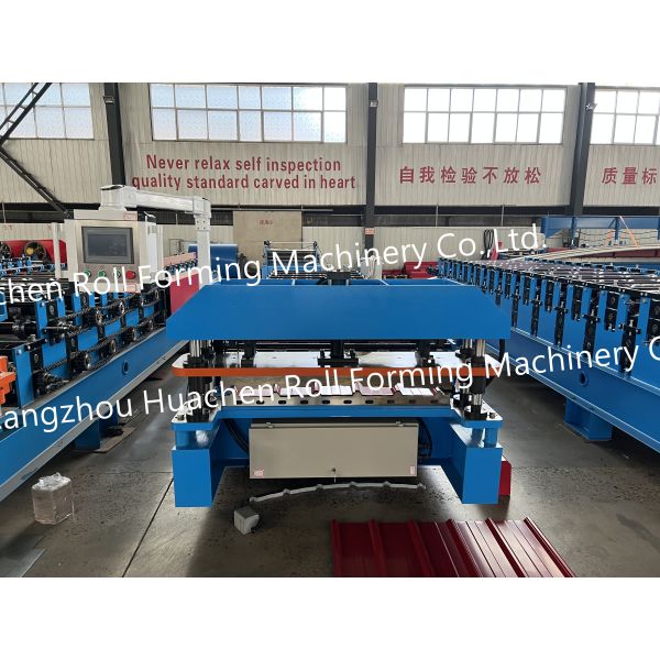 Trapezoid Roofing Tile Roll Forming Machine Standing Seam Roof Rolling