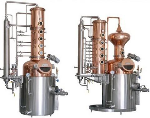 Stainless Steel / Copper Column Alcohol Distiller with 3mm Inner and 2mm Outershell