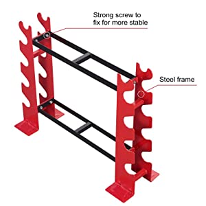 Гальванизированный 5-уровневый подставник для гантели для домашнего тренажера с силовыми упражнениями с покрытием порошками