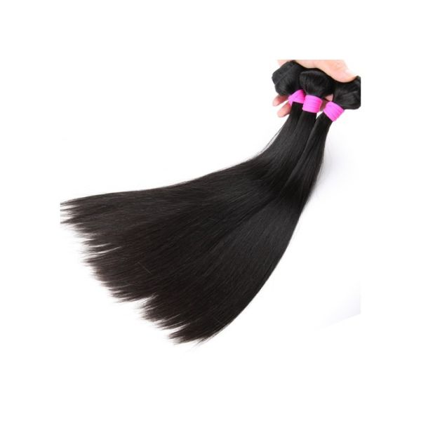 Grade 7A Virgin Human Hair For Black Girls / Hot Beauty Straight Weaving Hair