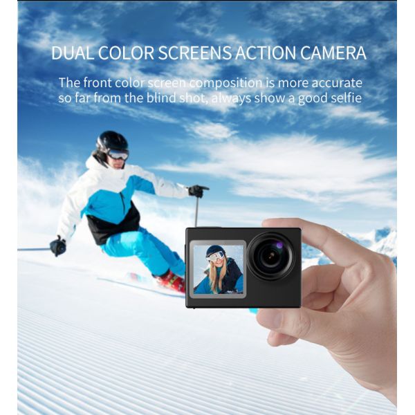 4k Ultra HD Touch Screen Action Camera Ip68 Waterproof EIS Swimming