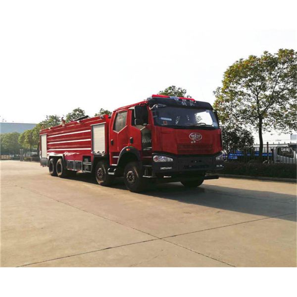 FAW 12-Wheel 8×4 Water Foam Dry Powder Combined Fire Fighting Truck