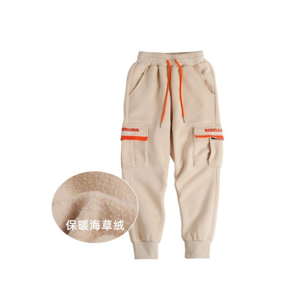 Дышащие длинные штаны для мальчиков из 100% хлопка 90–150 см