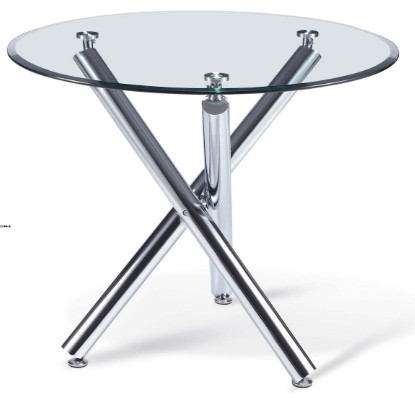 Modern round glass dining table furniture