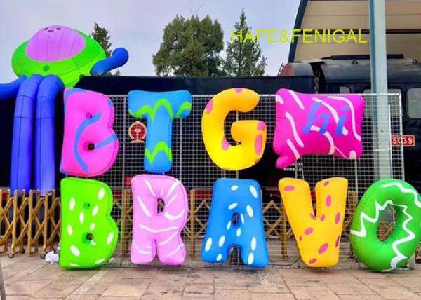 Carta de arte 3D inflable personalizada, logotipos inflables para decoración y marca de eventos