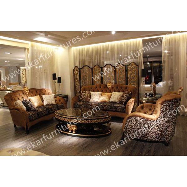 French Provincial Natural Stone Coffee Tabler TT-001