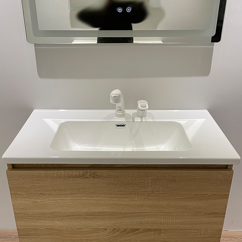 Customized Made Guaranteed Bathroom Vanity Furniture Rectangle Euro Style with Sink