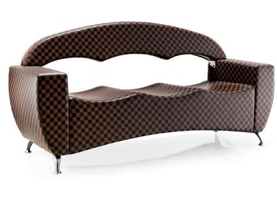 Professional Custom Public Salon Waiting Room Bench PU Leather With High Backrest