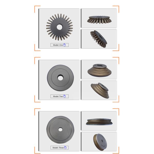 Sintered Diamond OG Edge Wheel  For Shaping , Profiling Glass , Hard Material