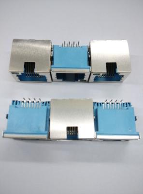 8P8C Rj45 Data Jack Telephone Modular Jack Sinking RJ45 With LED Shield