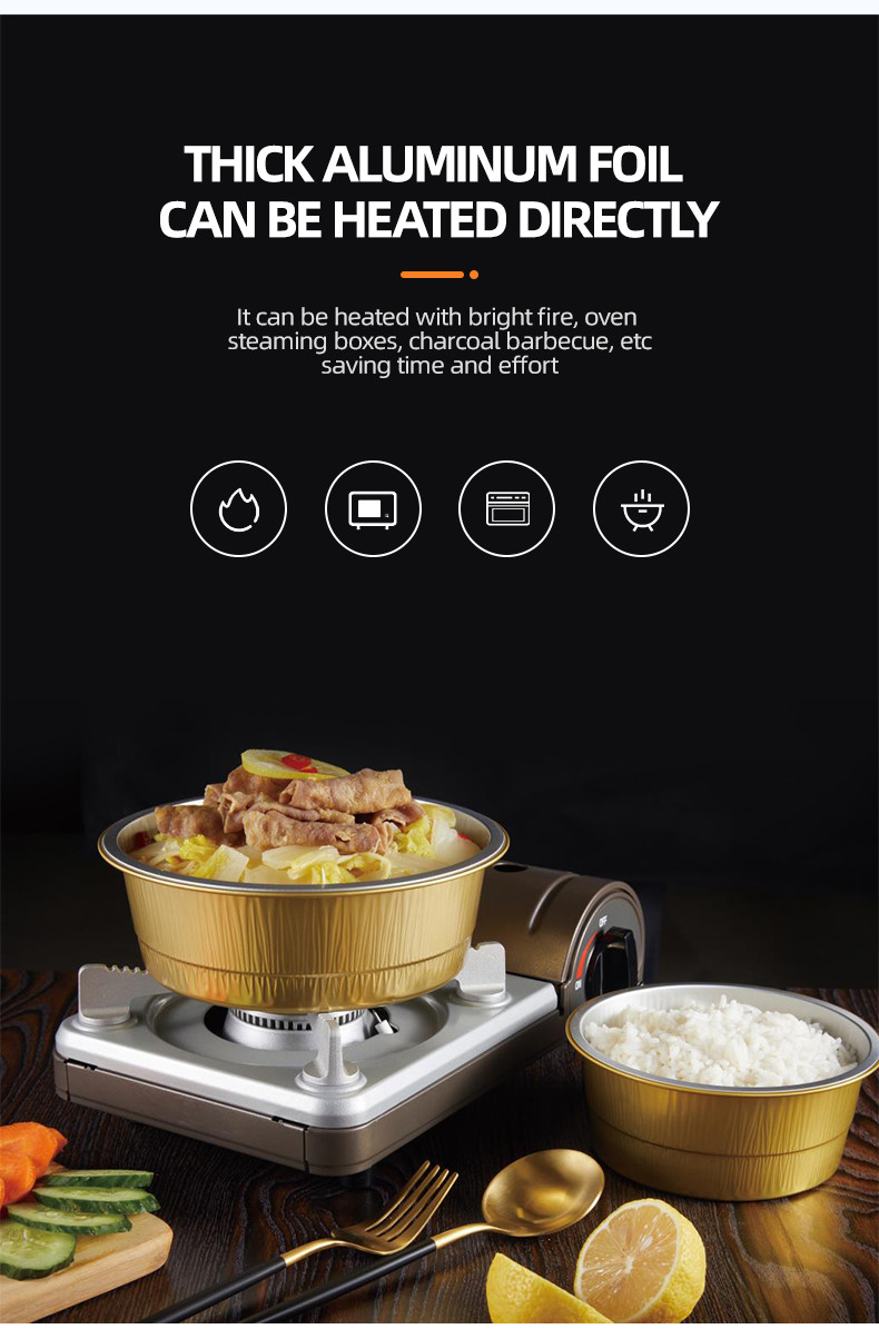 Прямоугольный подгоняйте коробку для завтрака Takeout подносов коробок упаковки устранимую алюминиевую