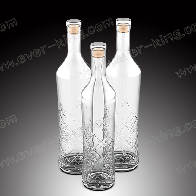 Бутылки ликера бесцветного стекла ISO9001 500ml для коньяка