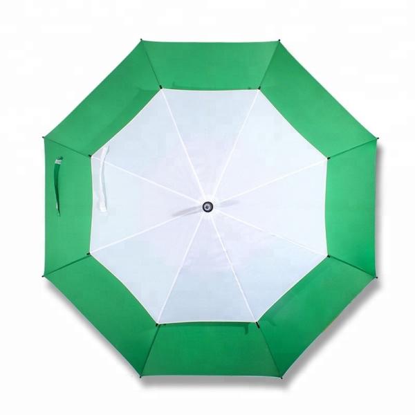 Custom Full Body Printing Straight Mens Golf Umbrella With Shoulder Strap