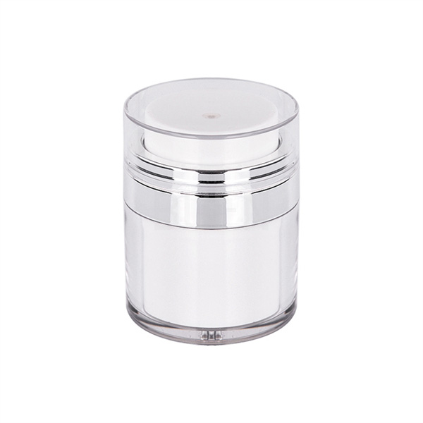 Белая бутылка Eco дружелюбная безвоздушная косметическая упаковывая Refillable Skincare 50ml