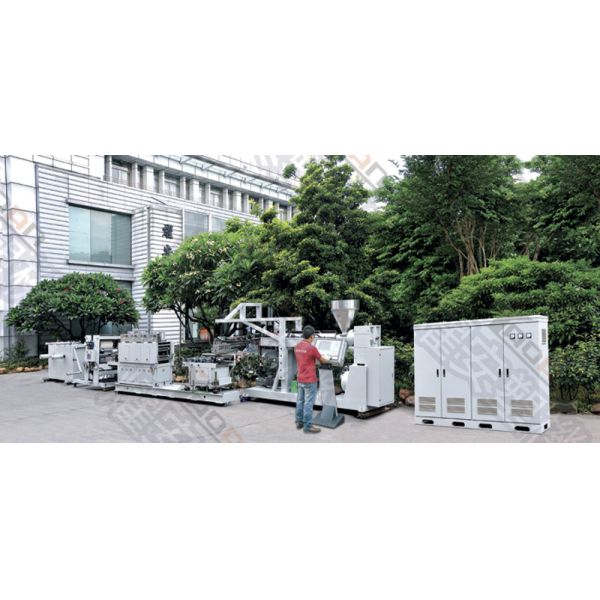 Single Screw Extruder Machine , Pp Sheet Extrusion Machine With PLC Control