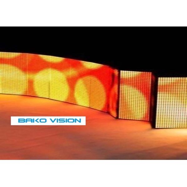 Foldable Flexible LED Display IP43 Front Service Light Weight Easy Installation