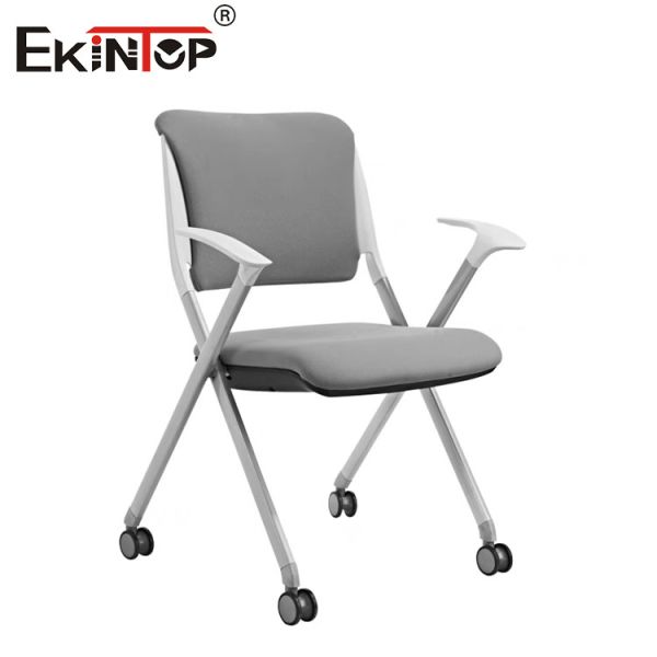 Современный стиль складное кресло для тренировок с подлокотниками колеса серое окрашенное основание