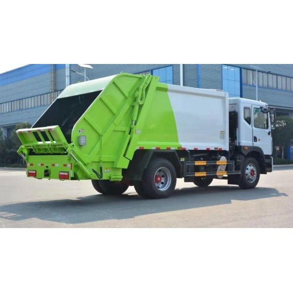 Manual Transmission 10cbm Waste Collection Garbage Compactor Truck for Garbage Can Cleaning and Compression at Affordable