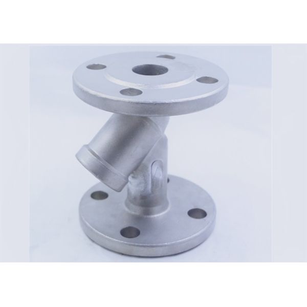 UKD Metal Casting Parts DN32 PN16 Flange Body / Silicon Sol Casting Part