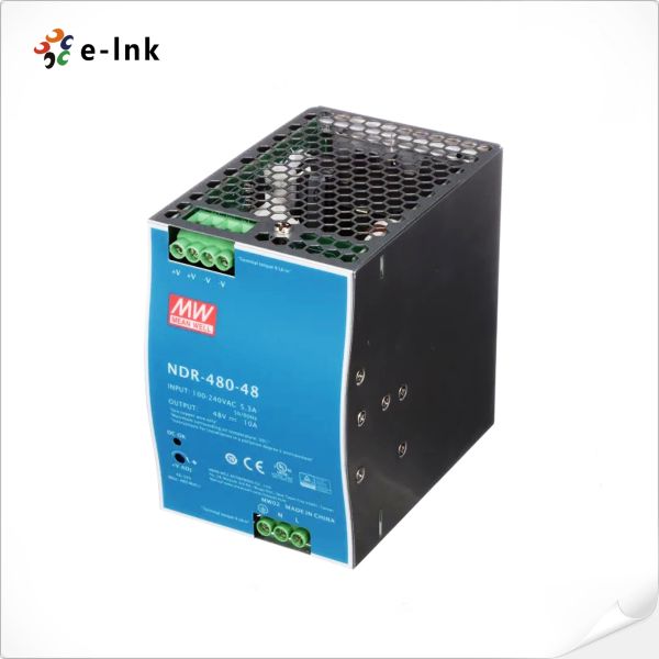 Источник питания рельса Din Meanwell 48V 5A аксессуаров оптического волокна связи e промышленный
