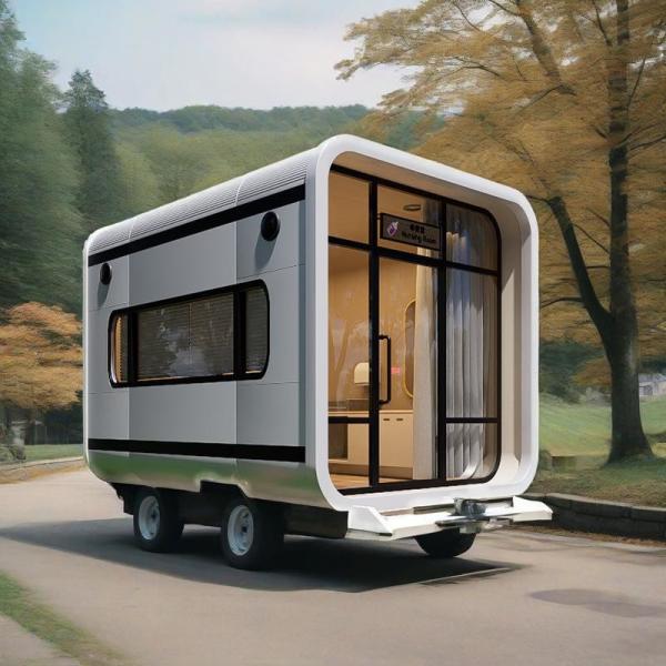 Modern Micro Prefabricated House 8700kg Capsule Mobile Home With Modular Design
