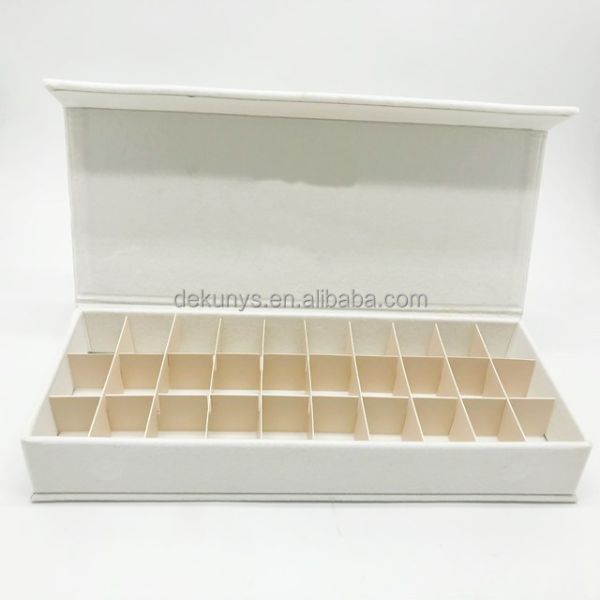 Caja de chocolate de Navidad magnética con carpetas y separador de papel reciclable