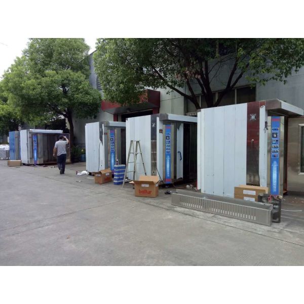 Electric Gas Diesel Oil 380V/220V 32 Trays Bakery Rotary Oven With Trays And Trollery