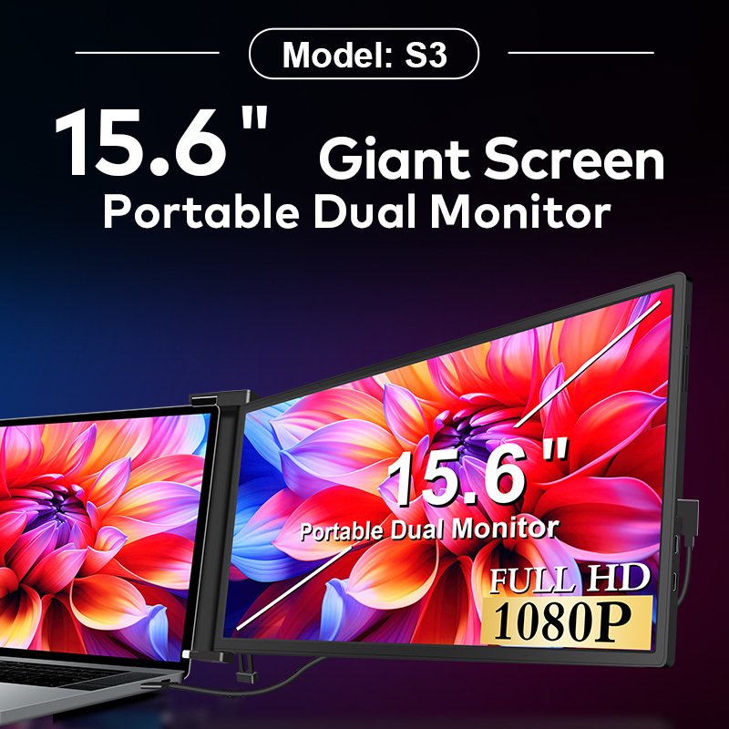 15.6 Inch FHD 1080P IPS Portable Second Monitor For Macbook Pro