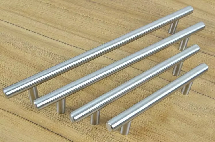 Stamping Process Round Golden Light Luxury Cabinet Door Handle Brass Aluminium Material