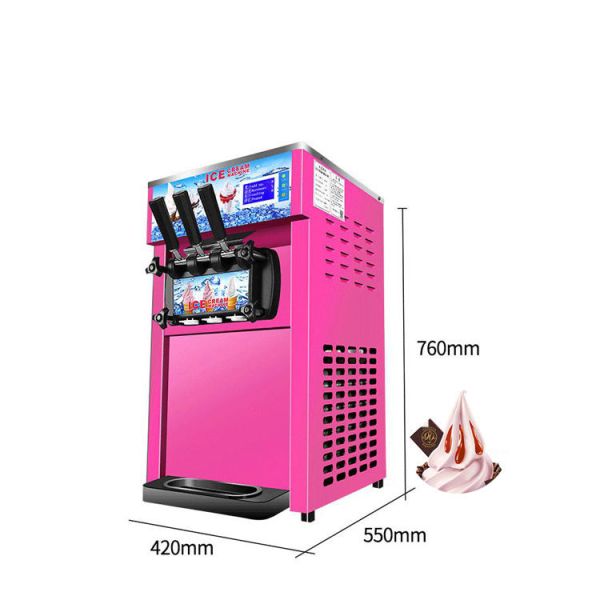 vários gostos de 1.2Kw Mini Soft Ice Cream Machine para shopping